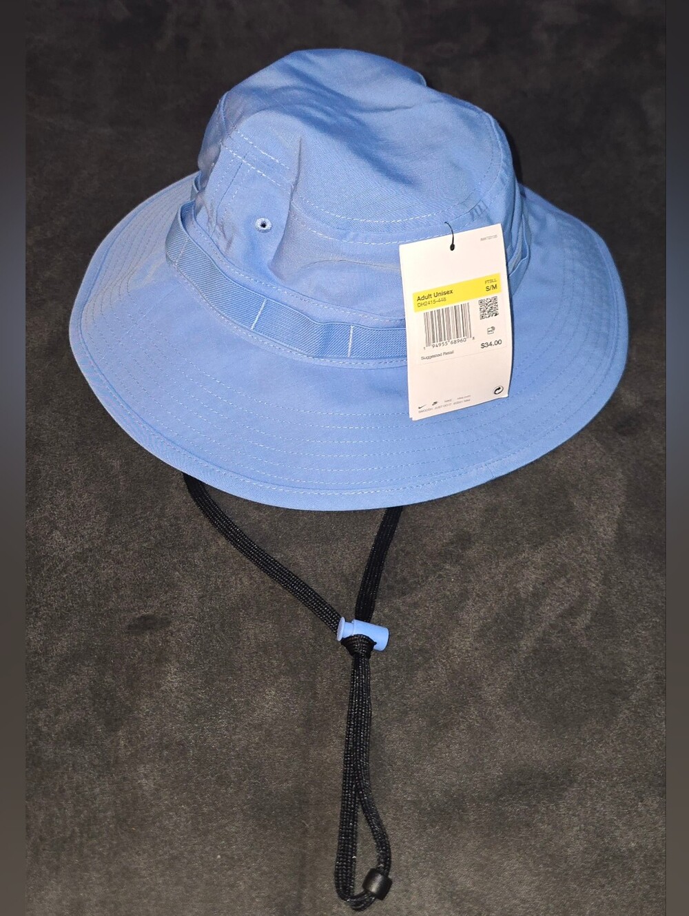 Nike Light Blue Bucket Hat with Chin Strap Size  S / M  Unisex